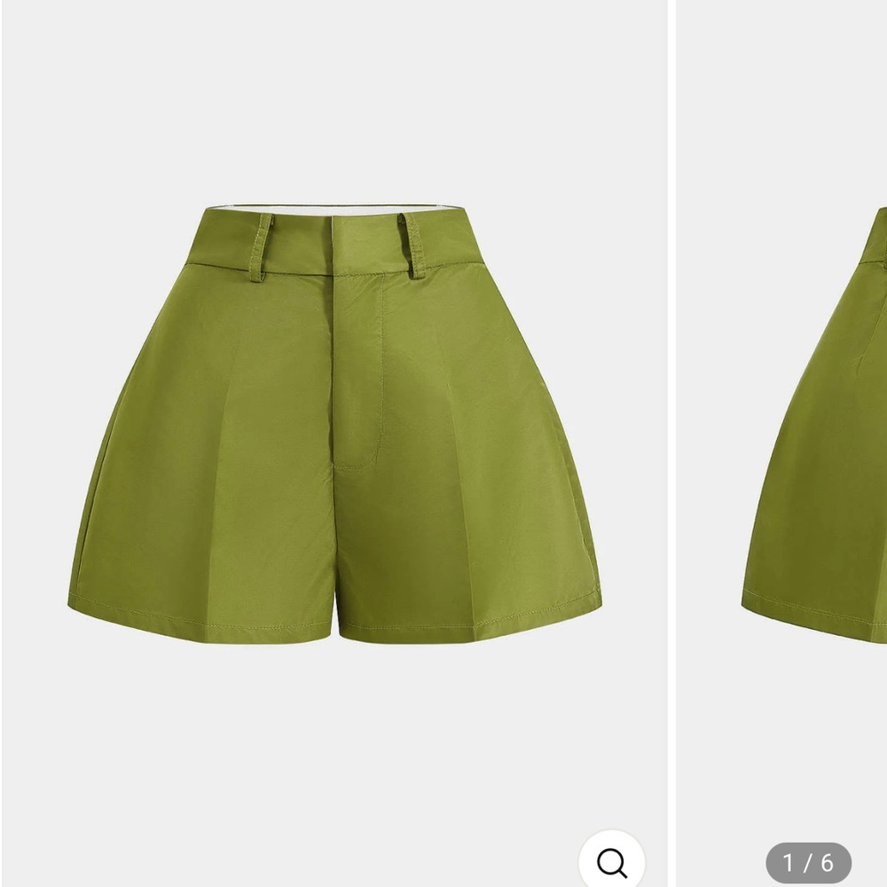 High Waist Olive Green Women's Shorts & 2 bodysuit bundle